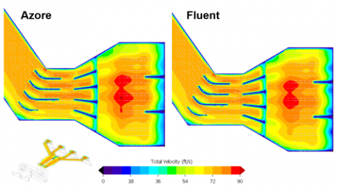 cfd model of powerplant ductwork