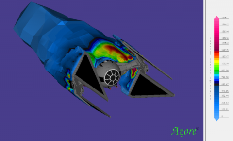 TIE interceptor cfd simulation